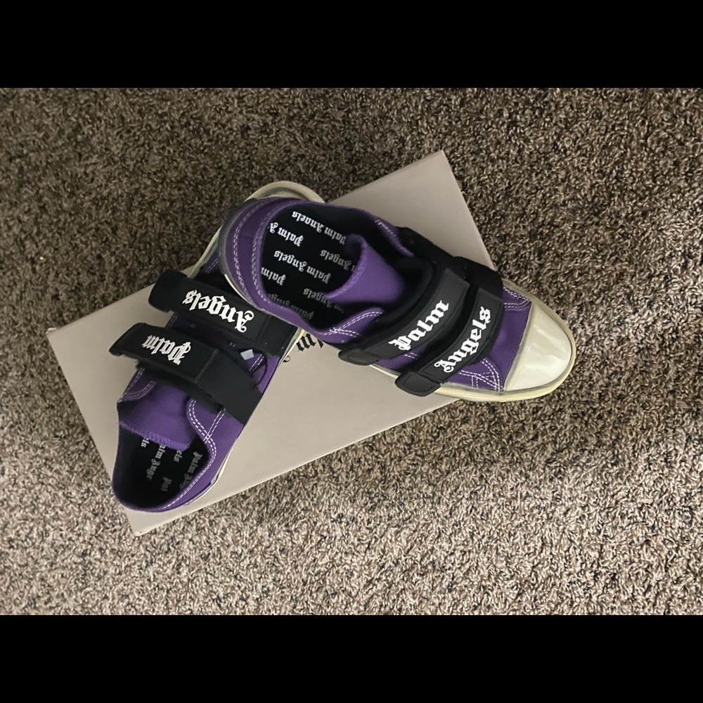 Purple Palm Angels
logo-print touch-strap sneakers